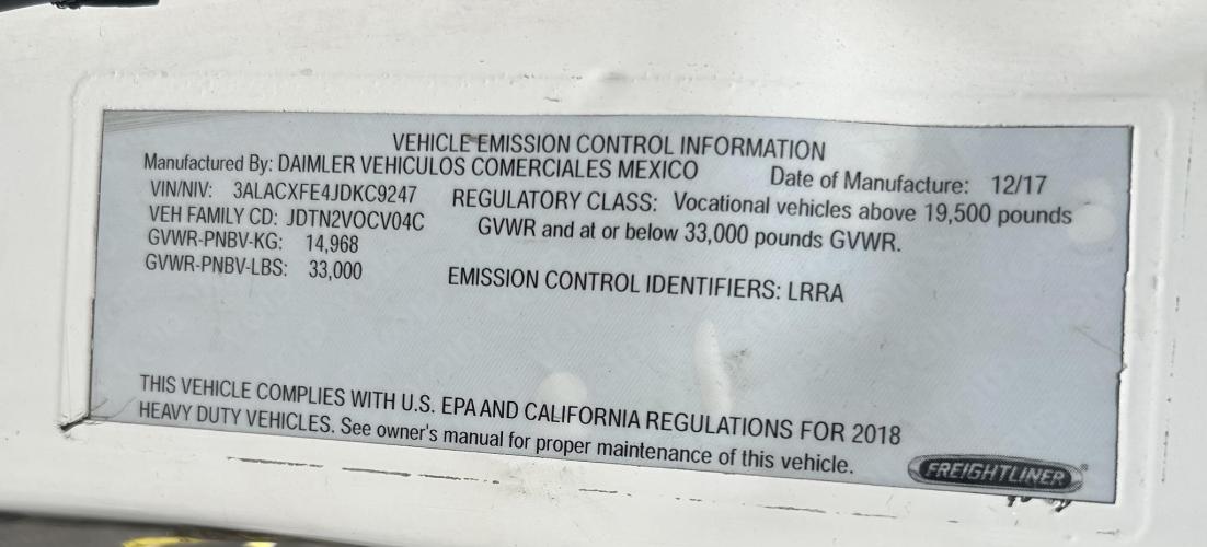 FREIGHTLINER BUSINESS CLASS M2 106
