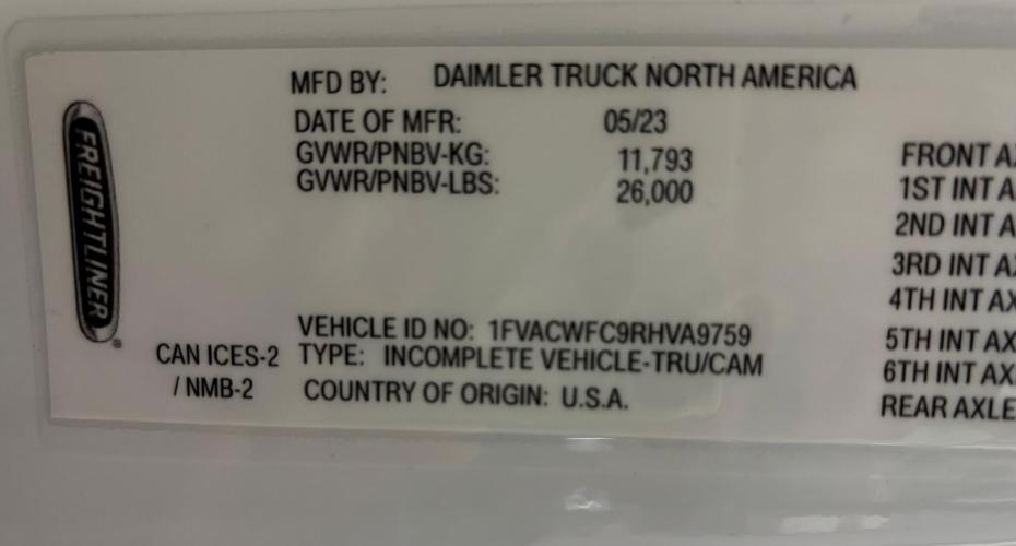 FREIGHTLINER BUSINESS CLASS M2 106