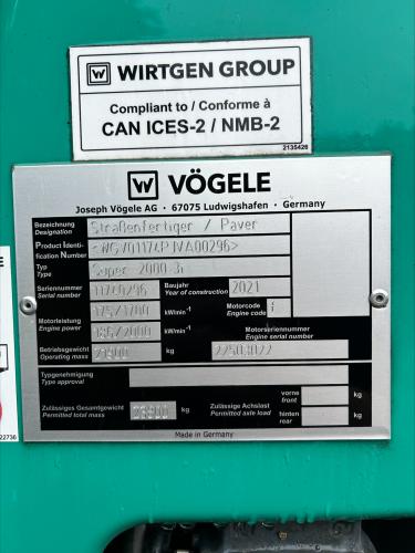 Vã¶gele Super 2000-3i