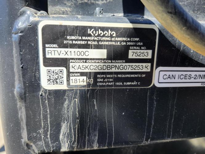 KUBOTA RTV-X1100C