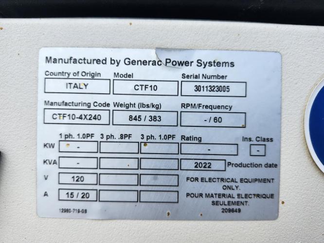 GENERAC CTF10