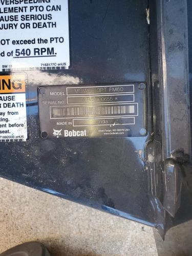BOBCAT 3PT FINISH MOWER 60" CT
