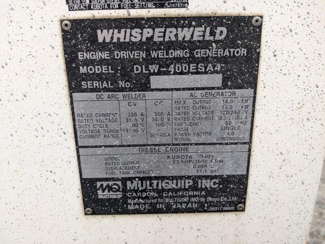 MULTIQUIP DLW400ESA4