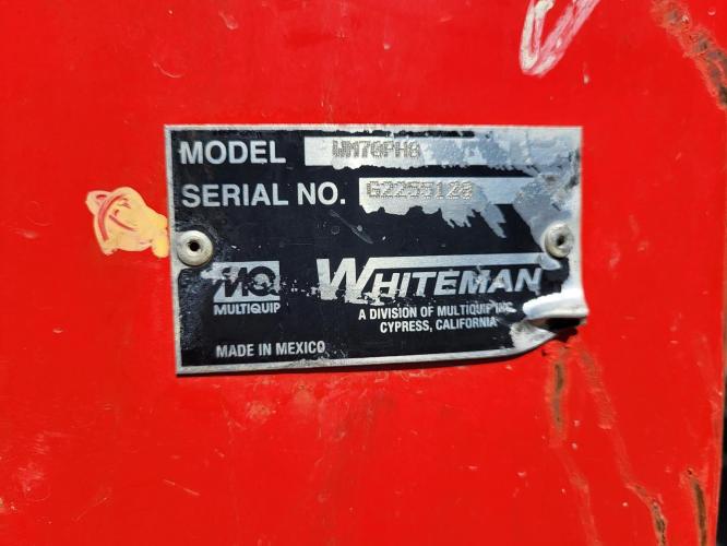 MULTIQUIP WHITEMAN WM70PH8