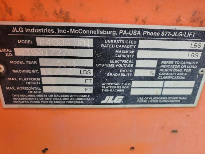 JLG E400AJPN