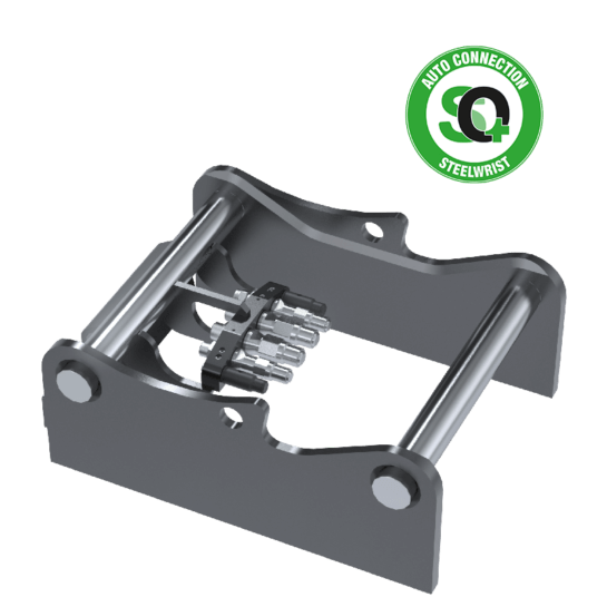 Steelwrist SQ80 Weld On Adaptor - High (28-40 tonnes)