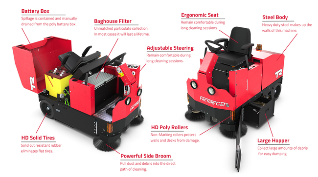 TR Ride On Sweeper