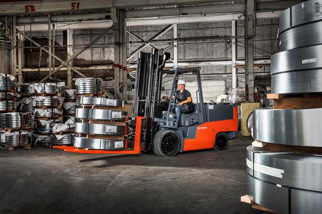 High-Capacity Electric Cushion Forklift
