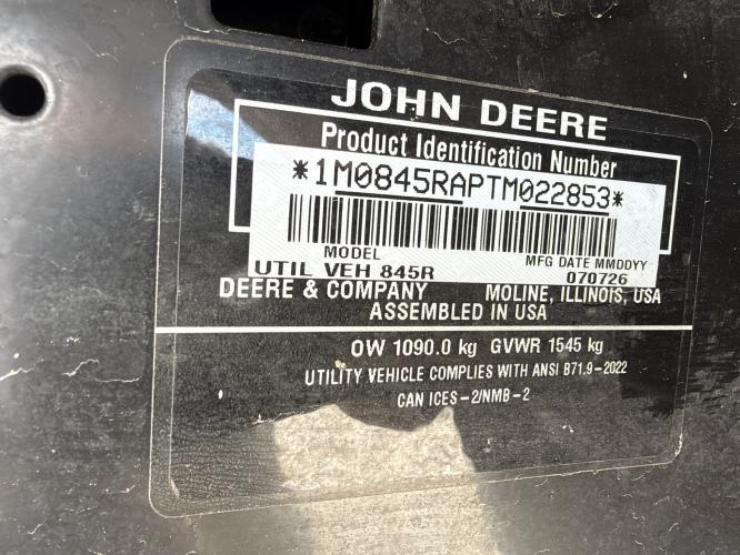 John Deere XUV 845R Premium Cab