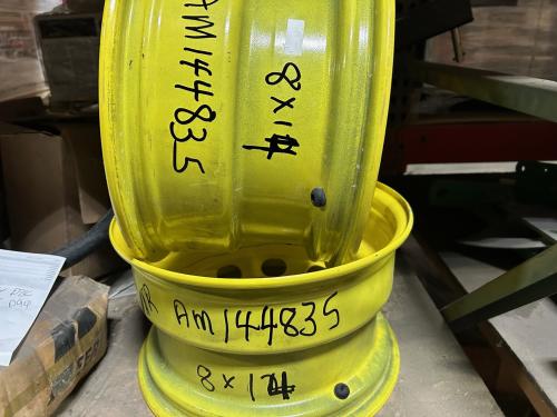 John Deere NEW AM144835 8X14 YELLOW STEEL WHEEL