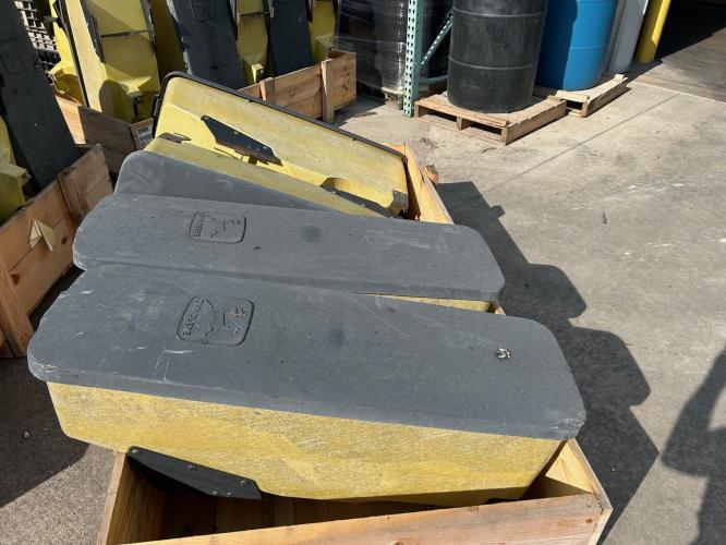 John Deere A52087/AA32909 - used fiberglass 3 bushel vac seed hoppr