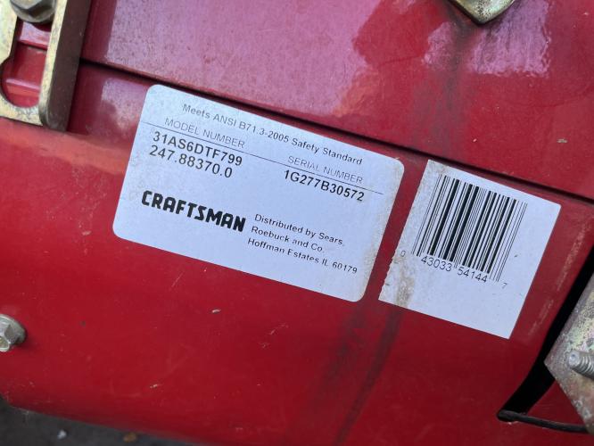Craftsman 31AS6DTF799