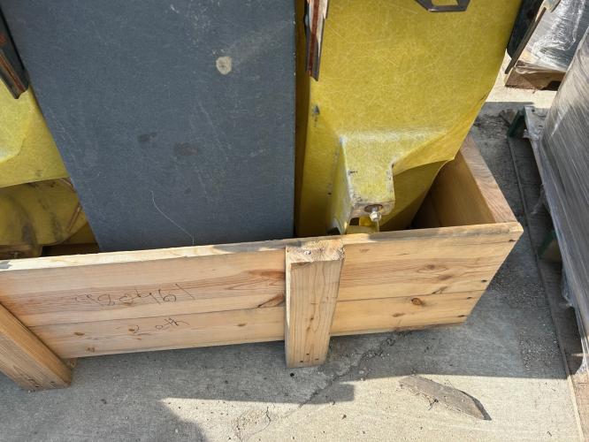 John Deere A52087/AA32909 - used fiberglass 3 bushel vac seed hoppr