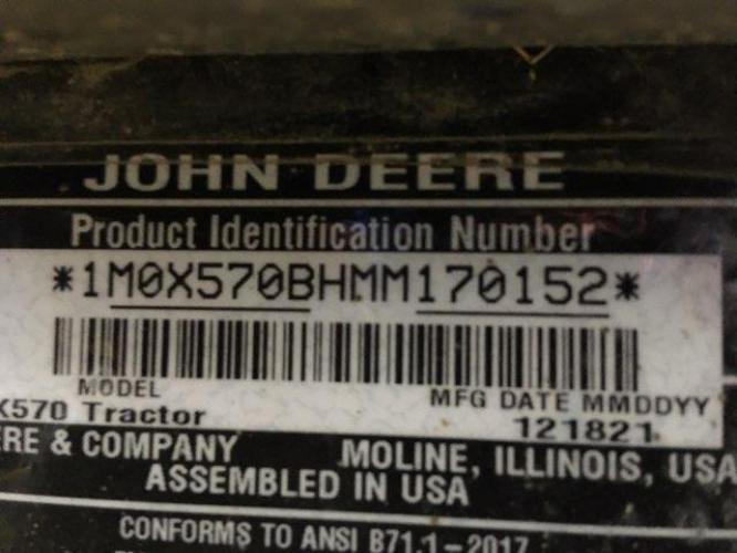 John Deere X570