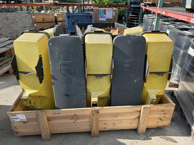 John Deere A52087/AA32909 - used fiberglass 3 bushel vac seed hoppr
