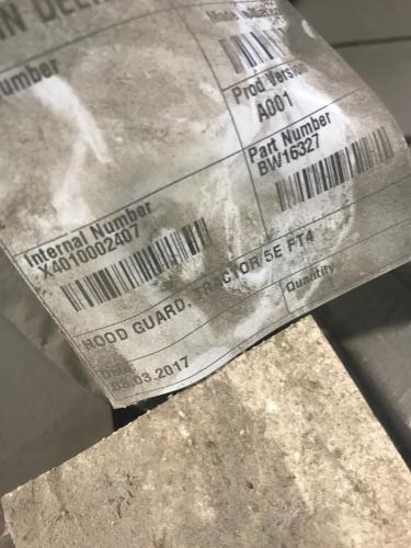 John Deere BW16327 new hood guard