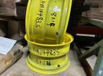 John Deere NEW AM144835 8X14 YELLOW STEEL WHEEL